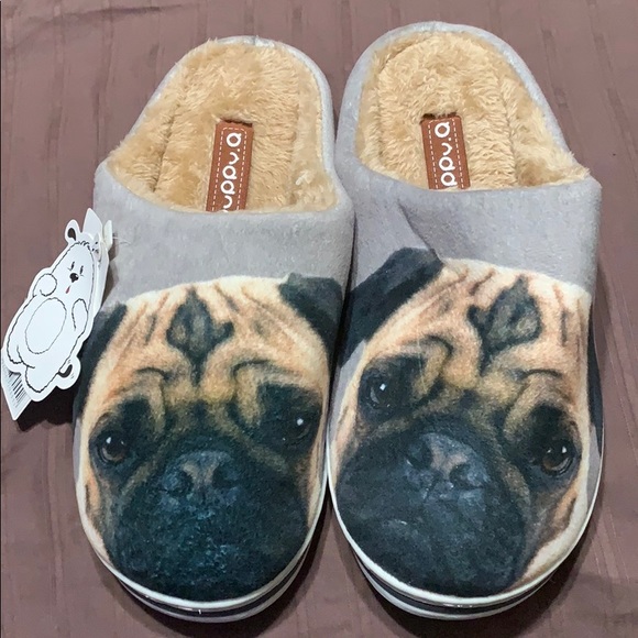 PuppyQ Shoes - Pug Slippers
